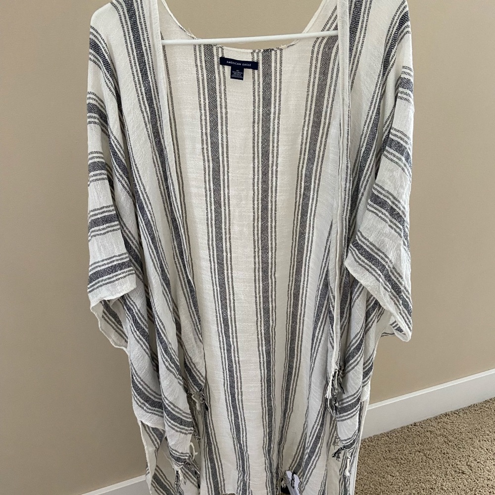 American Eagle Striped Kimomo